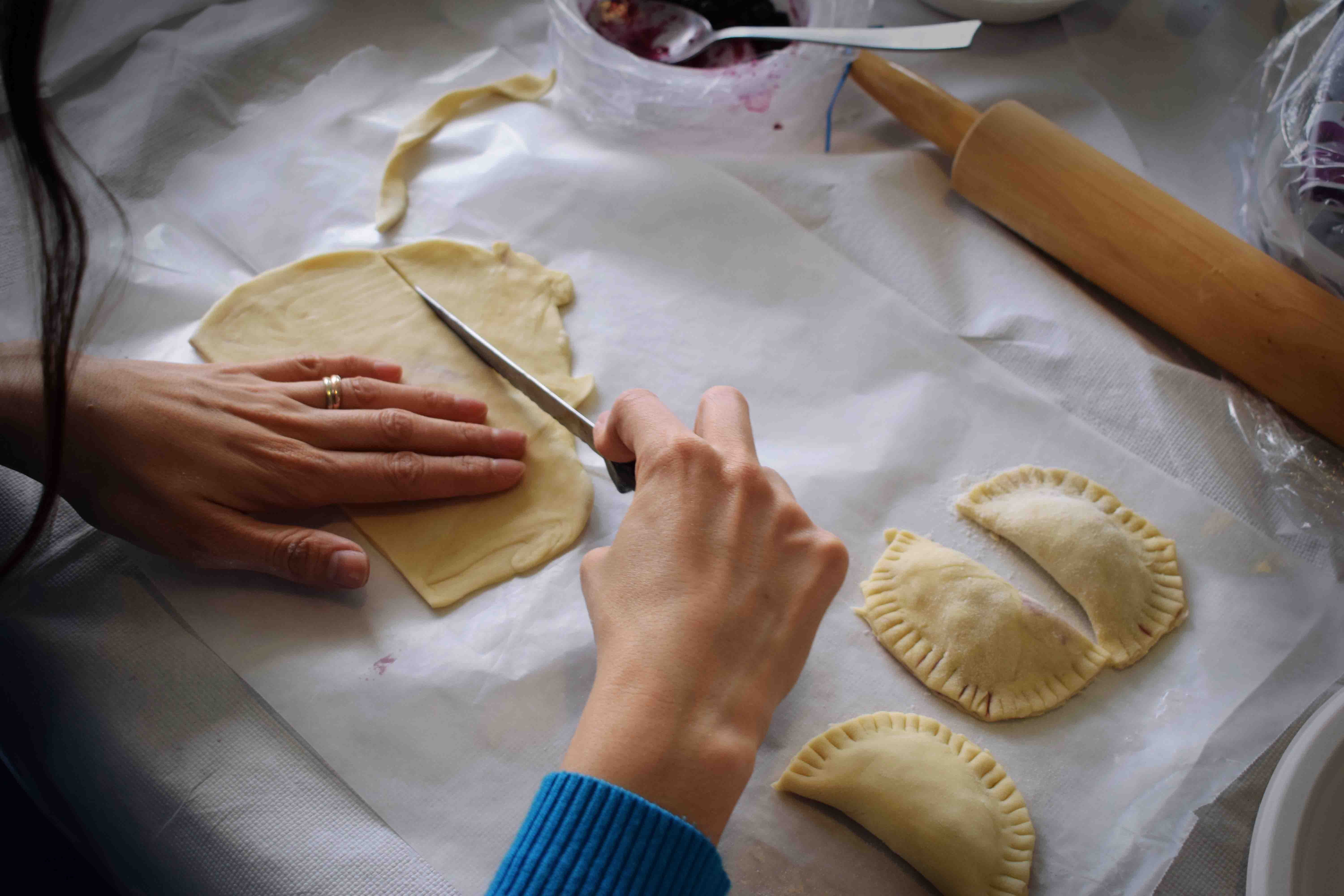 image of chef making dough